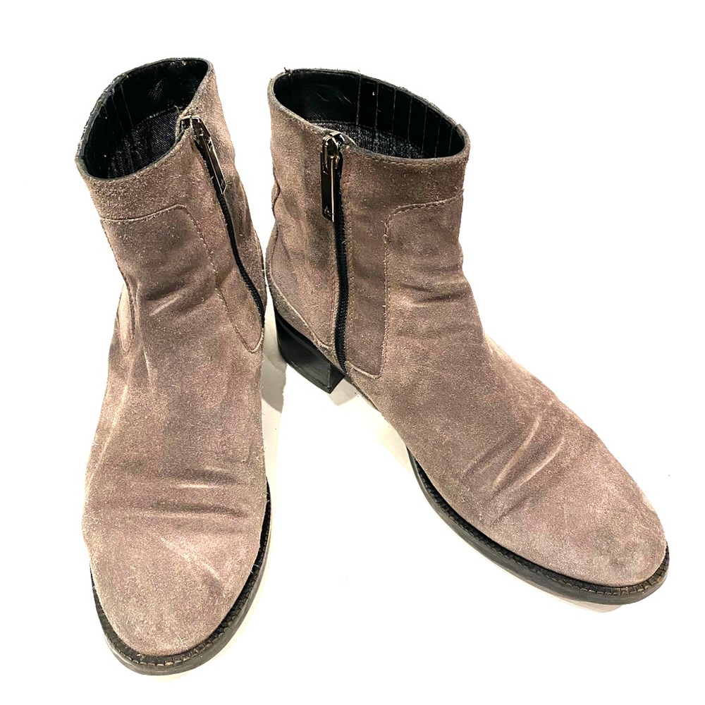 Gray Suede Aquatalia Booties